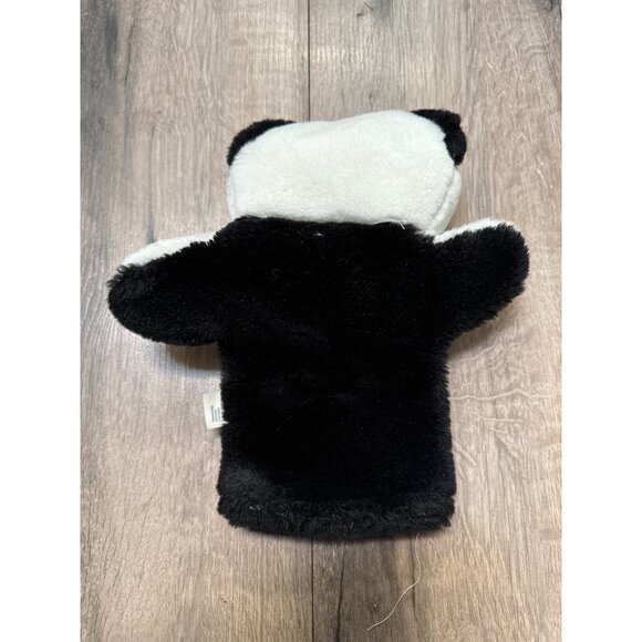 Mary Meyer Panda Hand Puppet Black White Brown Plastic Eyes - Picture 3 of 5